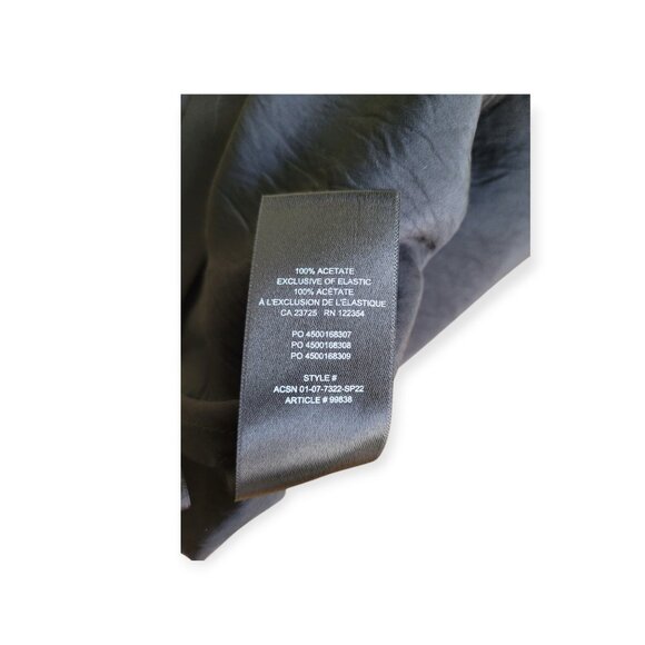 Aritzia Babaton Black Mini Slip Skirt Size 4 Satin Fabric - Picture 9 of 9